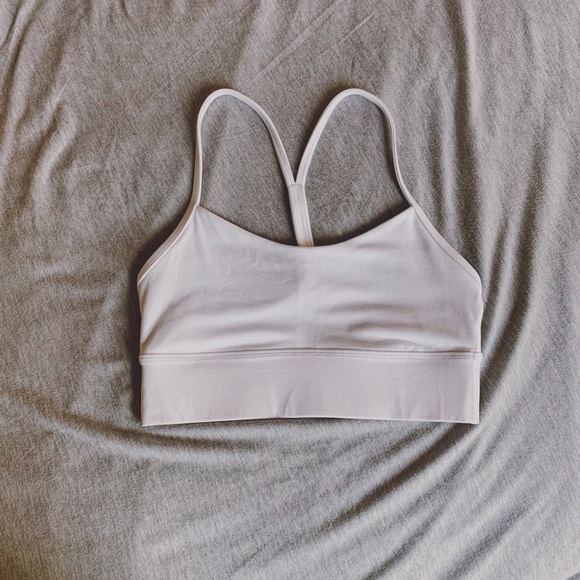 🤍 SOLD! Lululemon WHITE Flow Y Bra Nulu 🤍 - Picture 6 of 9